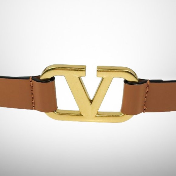 Valentino Garavani New Brown VLOGO Belt - Stunning - Picture 4 of 8